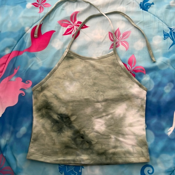 Free People Tops - green Tie dye halter top
